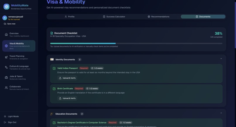 MobilityMate - AI-Powered Hub for Borderless Opportunities – screenshot 6