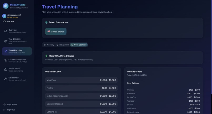 MobilityMate - AI-Powered Hub for Borderless Opportunities – screenshot 8