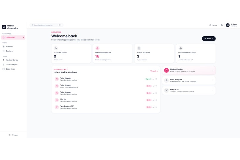 Health Companion – screenshot 1