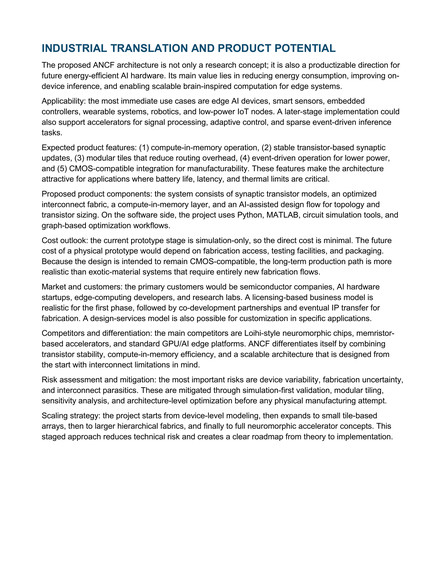 Adaptive Neuromorphic Computing Fabric (ANCF) – screenshot 6