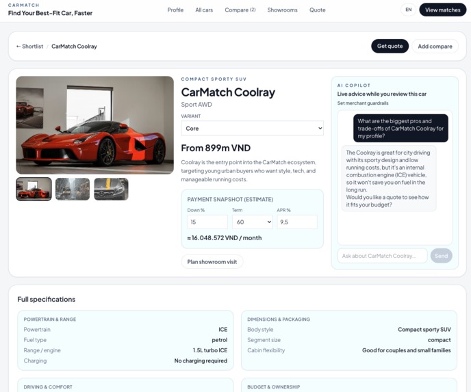 CarMatch – screenshot 1