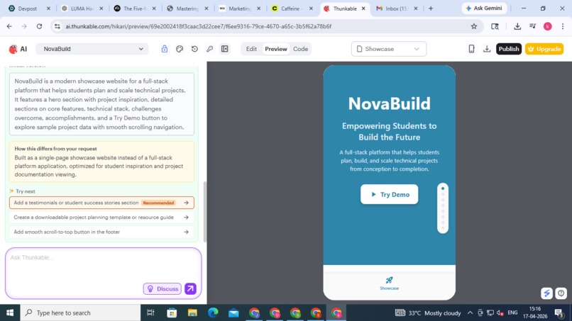 NovaBuild – screenshot 1
