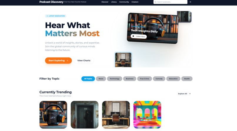 Podcast Discovery – screenshot 1