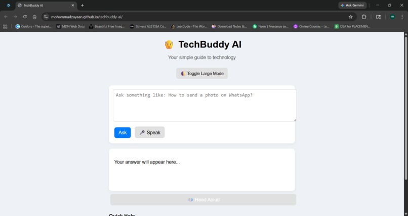 TechBuddy AI – screenshot 1