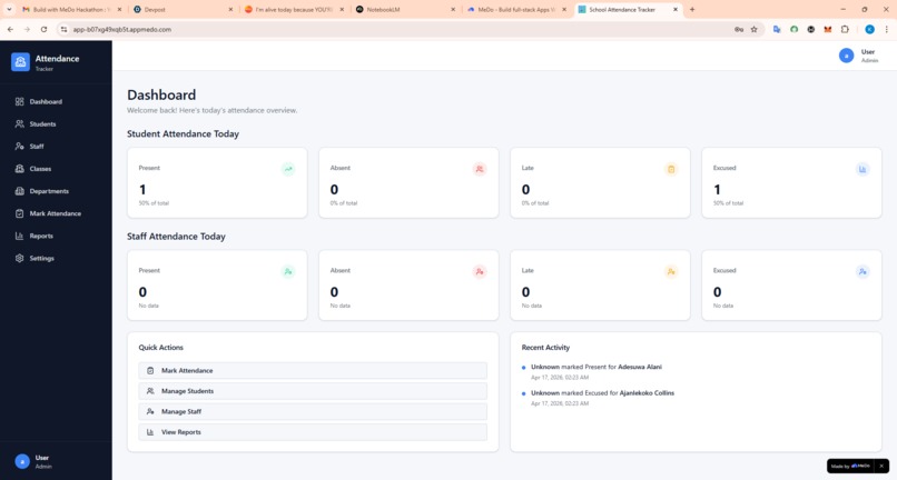 School Attendance Tracker – screenshot 1
