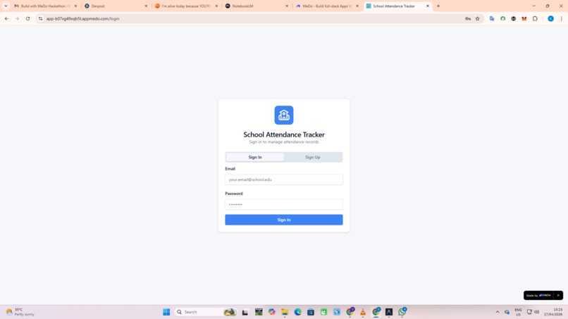School Attendance Tracker – screenshot 2