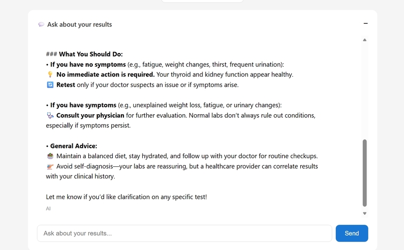 The Labs Analyzer – screenshot 2