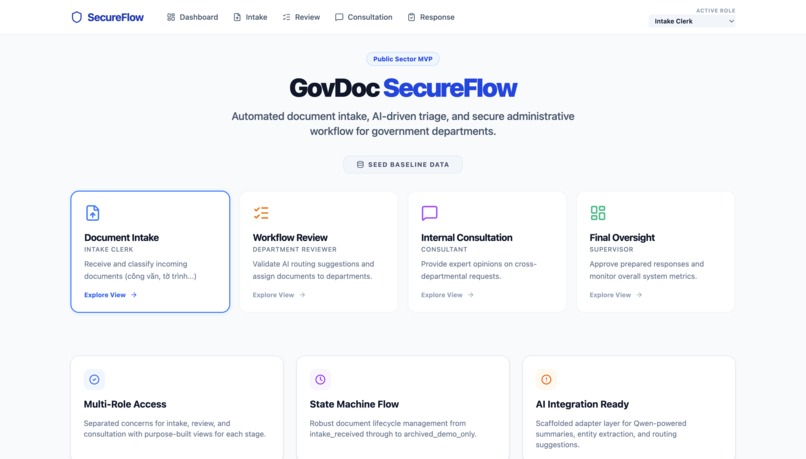 GovDoc SecureFlow – screenshot 1