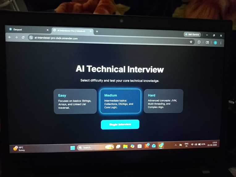 AI Mock Interviewer – screenshot 1