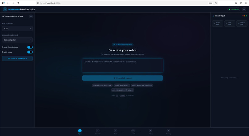 RoboPilot AI: Autonomous Robotics Copilot – screenshot 1