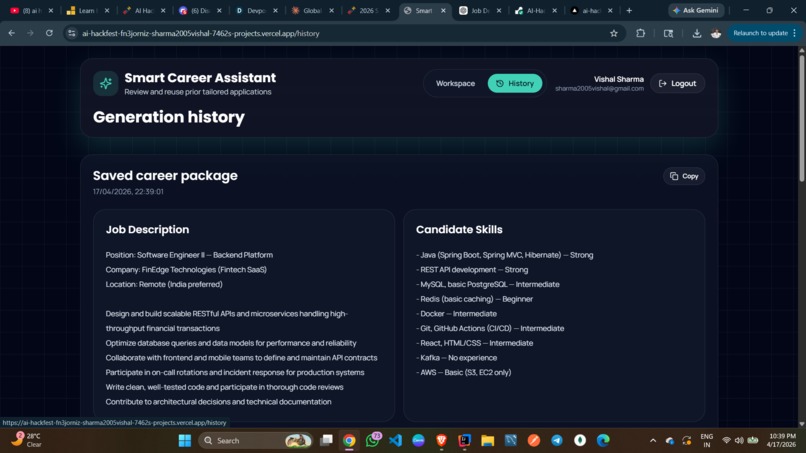 Smart Career Assistant – screenshot 3