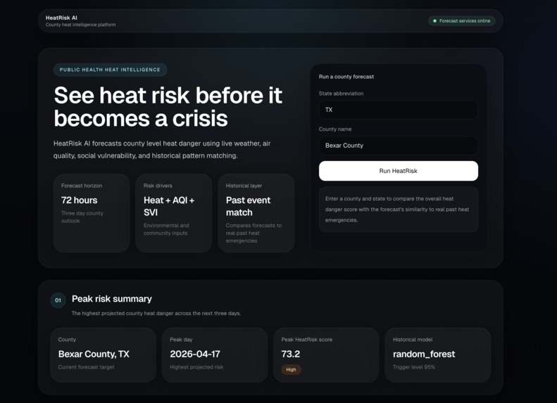 HeatRisk AI – screenshot 1