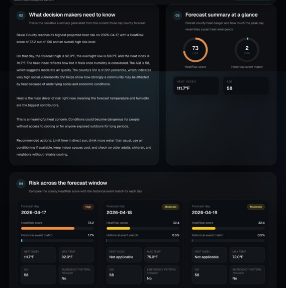HeatRisk AI – screenshot 2