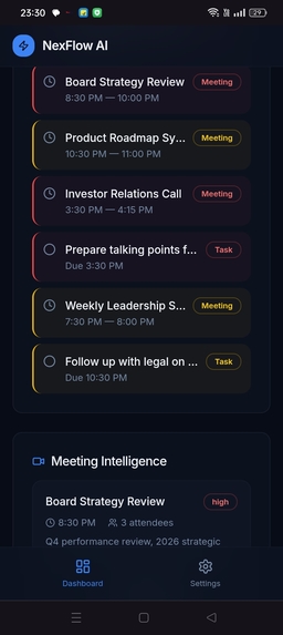 ExecuNext AI – screenshot 1