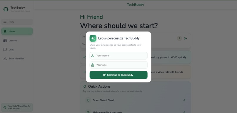 TechBuddy – screenshot 1