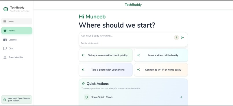 TechBuddy – screenshot 2