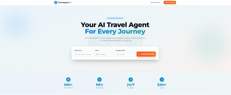 TravelAgent AI – screenshot 1