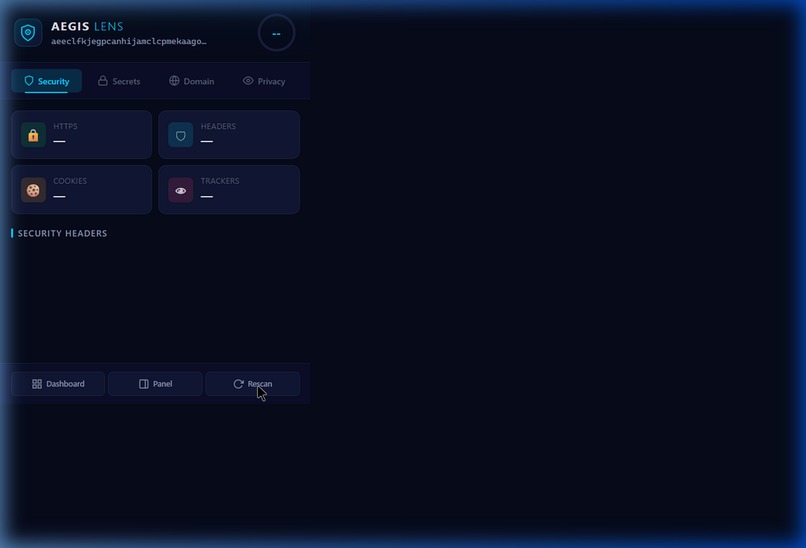 AEGIS LENS — Real-Time Security & Privacy Intelligence Layer – screenshot 1