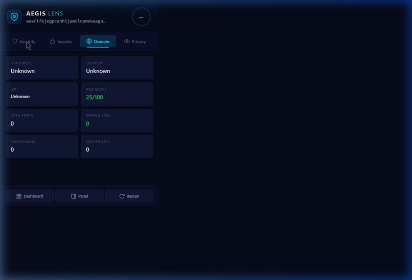 AEGIS LENS — Real-Time Security & Privacy Intelligence Layer – screenshot 2