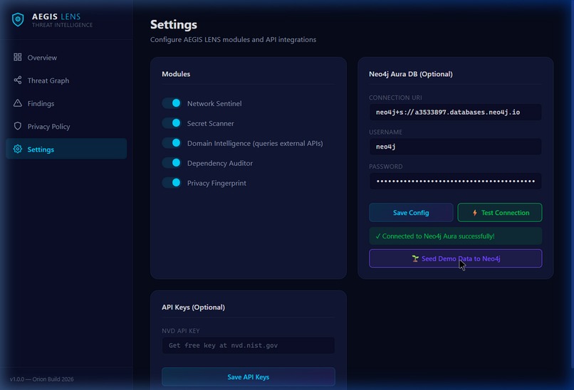 AEGIS LENS — Real-Time Security & Privacy Intelligence Layer – screenshot 6