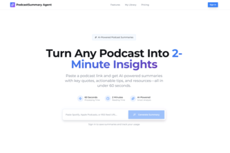 PodcastSummary Agent