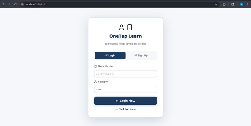 OneTap AI – Voice-Based Digital Learning for Seniors – screenshot 5
