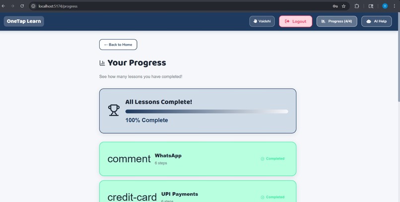 OneTap AI – Voice-Based Digital Learning for Seniors – screenshot 9