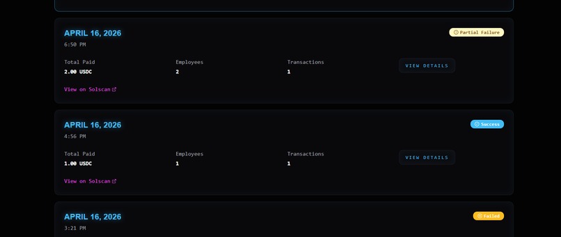 Payroll-OnChain – screenshot 1