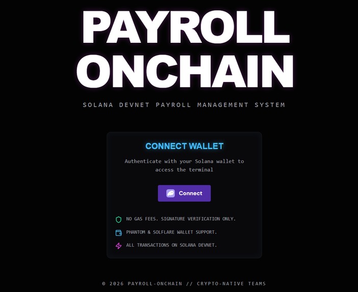 Payroll-OnChain – screenshot 3