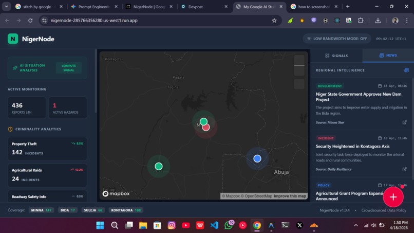 NigerNode : Live Map showing crime rates,news,schools – screenshot 1