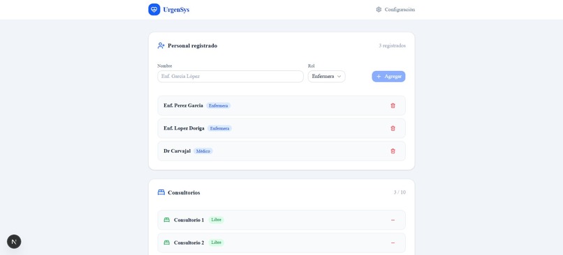 UrgenSys – screenshot 2