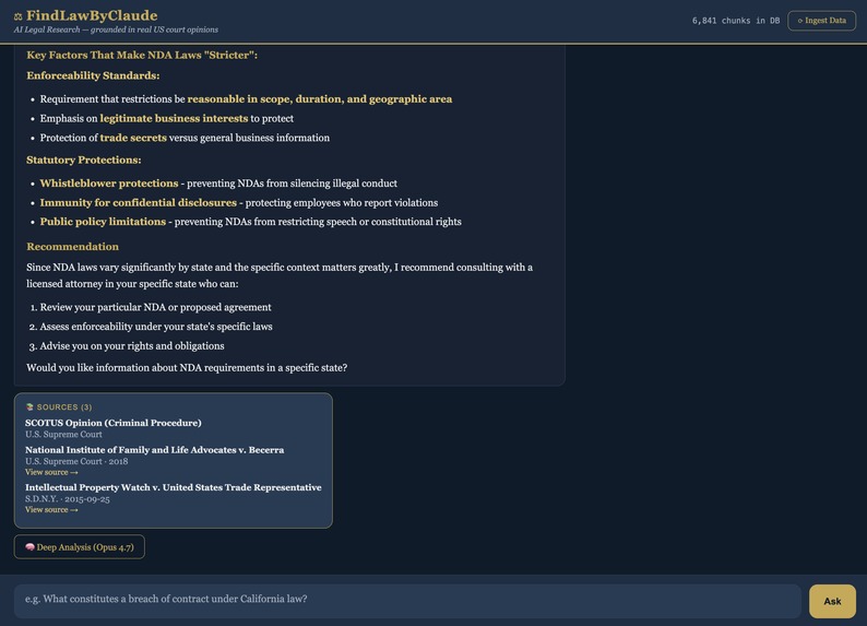 FindLaw by Claude – screenshot 1