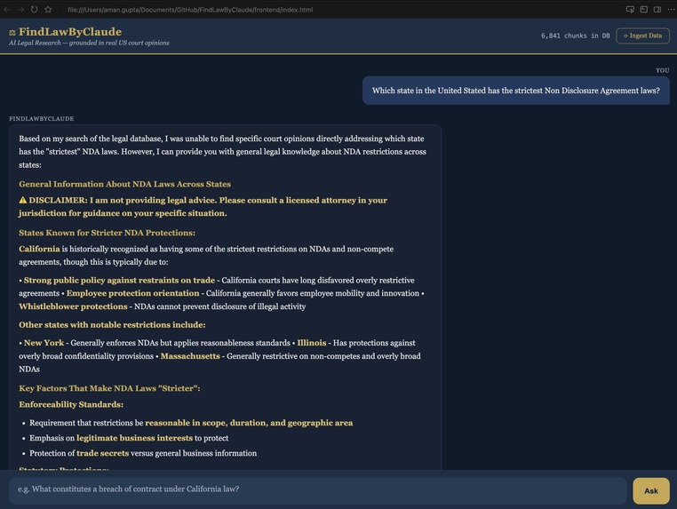 FindLaw by Claude – screenshot 2