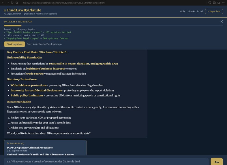 FindLaw by Claude – screenshot 3