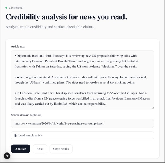 Civic Signal – screenshot 3