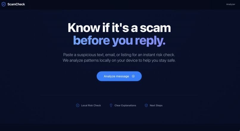 ScamCheck – screenshot 2