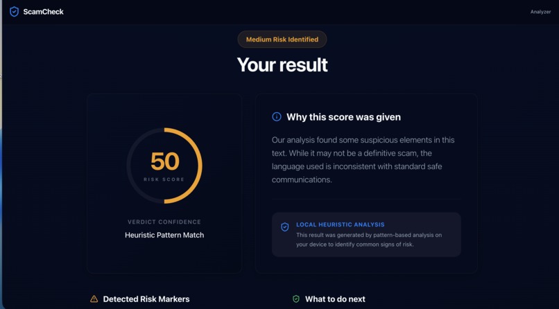 ScamCheck – screenshot 3