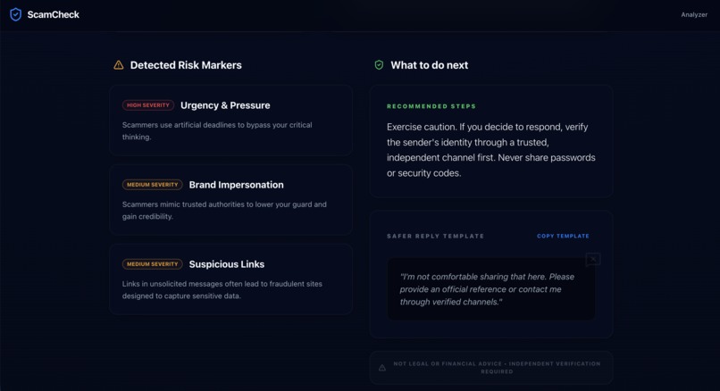 ScamCheck – screenshot 4