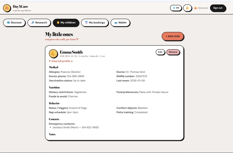 Day4Care – screenshot 5