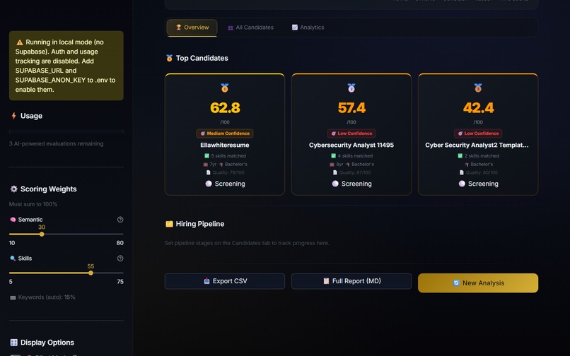 HireFlow AI — Fair & Explainable Hiring Engine – screenshot 3