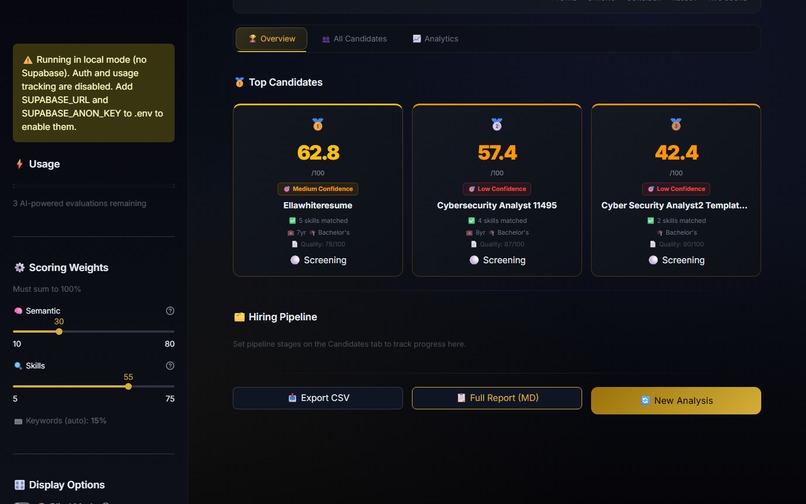 HireFlow AI — Fair & Explainable Hiring Engine – screenshot 7