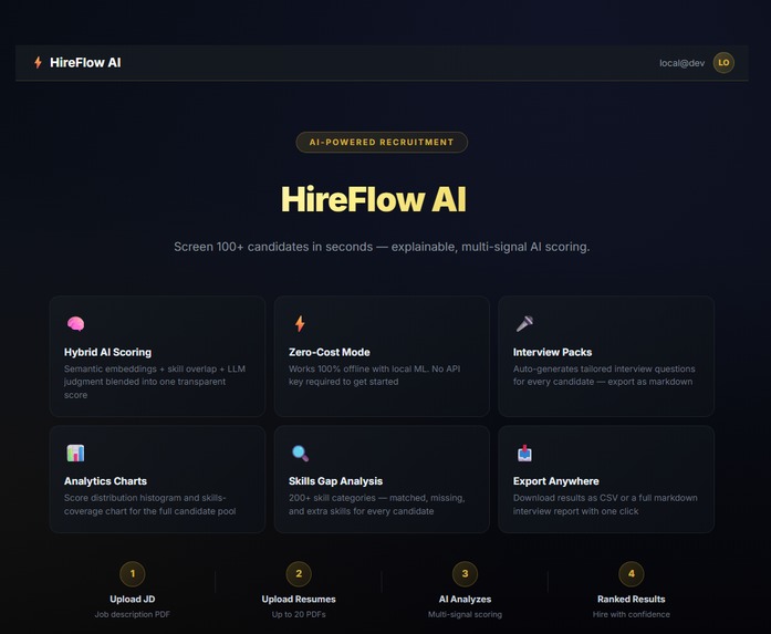 HireFlow AI — Fair & Explainable Hiring Engine – screenshot 9