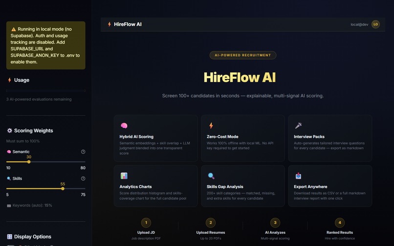 HireFlow AI — Fair & Explainable Hiring Engine – screenshot 12