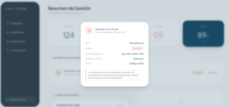 LEIA: Expedientes Legales e Inteligencia Artificial – screenshot 5