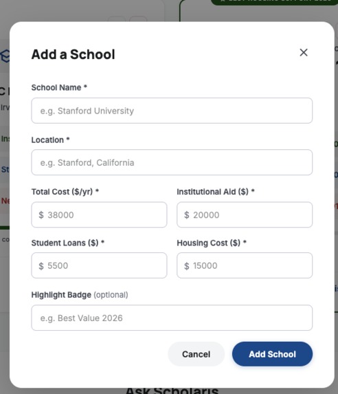 Financial Aid Tracker – screenshot 3