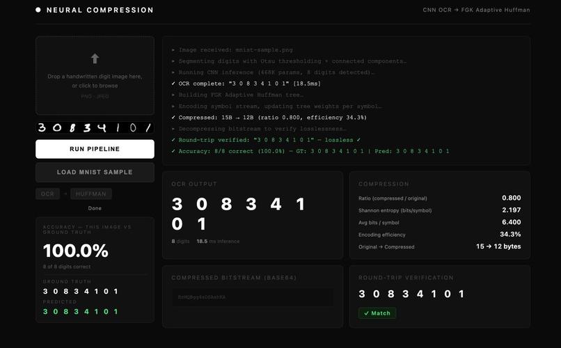 2-Stage Neural Compression Pipeline – screenshot 1