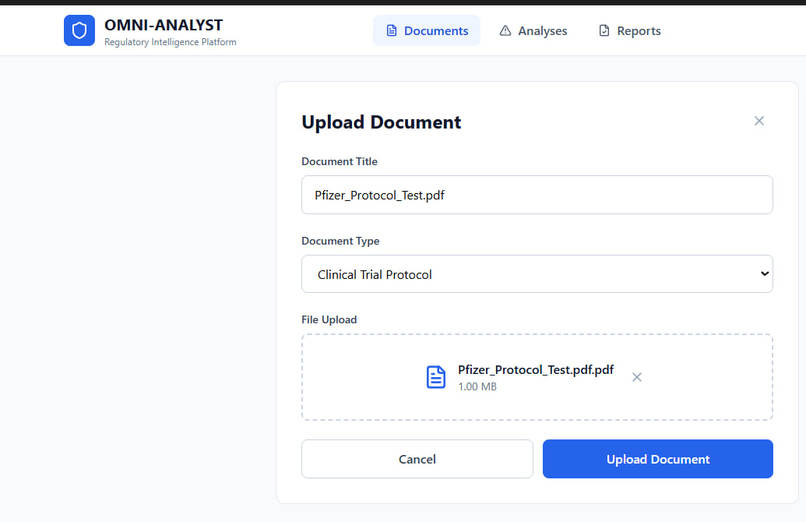 #  OMNY-ANALYST: Autonomous Regulatory Intelligence – screenshot 7