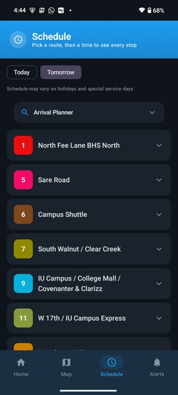 Case - 3 Bloomington Transit App (Easy Transit) – screenshot 3