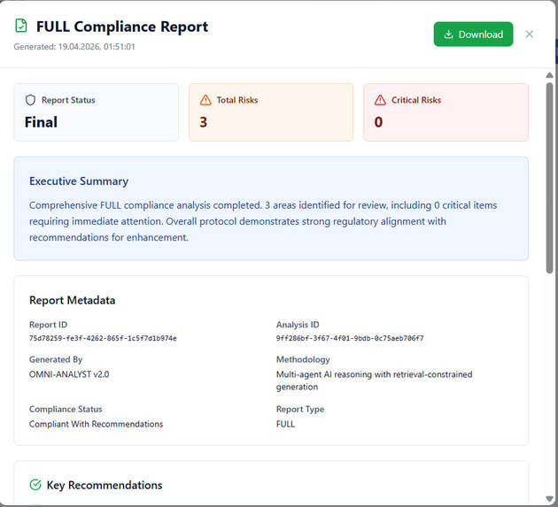 #  OMNY-ANALYST: Autonomous Regulatory Intelligence – screenshot 17