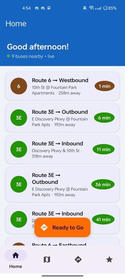 BtownTransit – screenshot 1